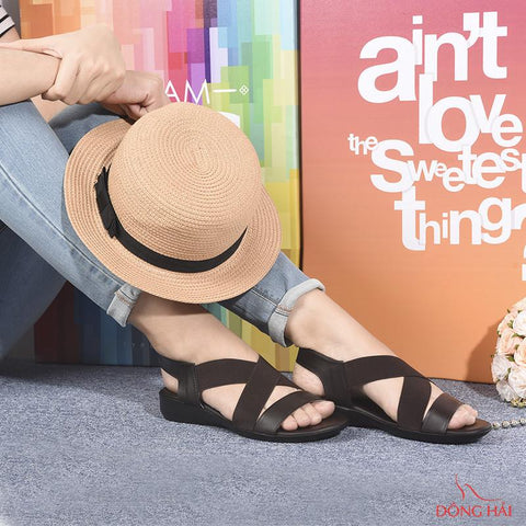 Giày Sandal Đế Bằng Nữ Đông Hải WSD5626N