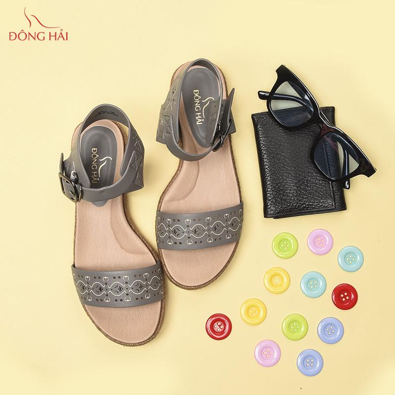 Giày Sandal Đế Bằng Nữ Đông Hải WSD85C4G