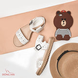 Giày Sandal Đế Bằng Nữ Đông Hải WSD85C4W