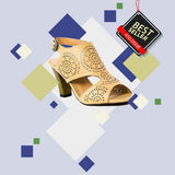 Giày Sandal Cao Gót Nữ Đông Hải WSC9713K 