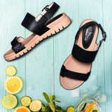 Giày Sandal Đế Bằng Nữ Đông Hải WSD85F3D